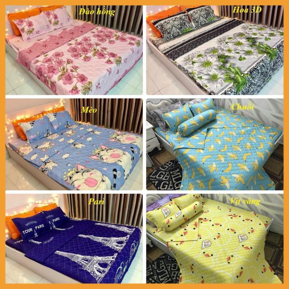 Bộ Chăn Ga Gối Poly Cotton Thỏ trắng