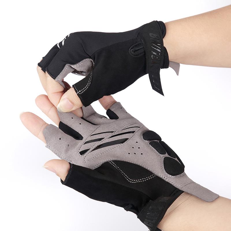 Găng tay xe đạp hở nửa ngón thoáng khí thấm hút mồ hôi chống trơn trượt Cycling Thích Hợp Cho Thể Dục Ngoài Trời, Chạy Bộ, Lái Xe, Đi Bộ Đường Dài MAI LEE