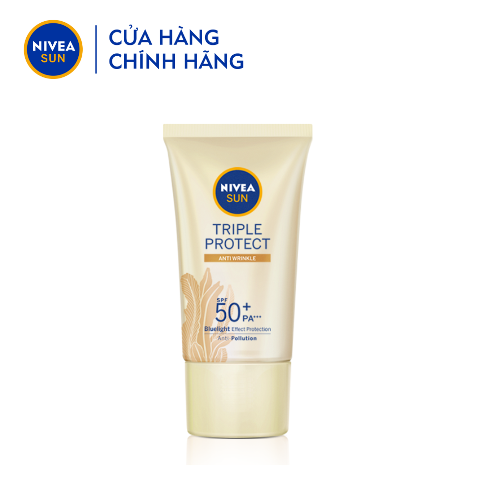 Kem Chống Nắng Dưỡng Da Chống Lão Hóa Niveasun Triple Protect Anti Wrinkle Spf50+ Pa+++ 40Ml - 85546
