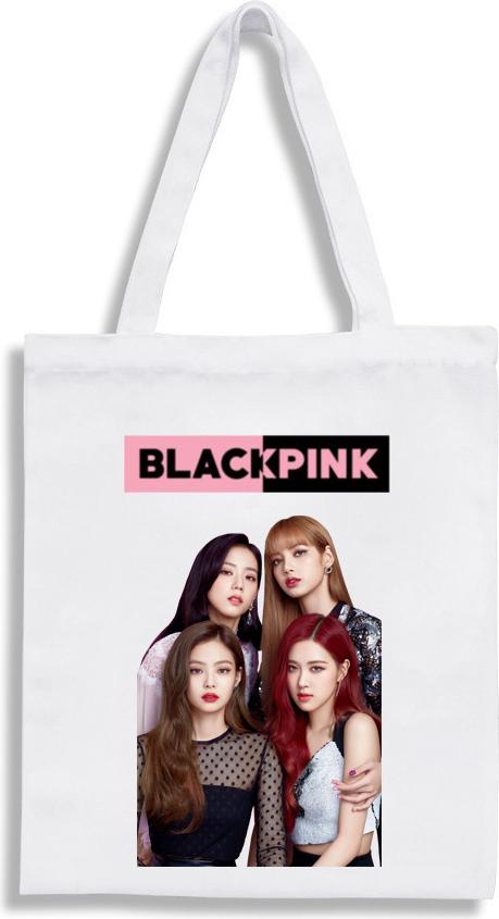 Túi tote BlackPink vải in hình Jennie Jisoo Lisa Rose