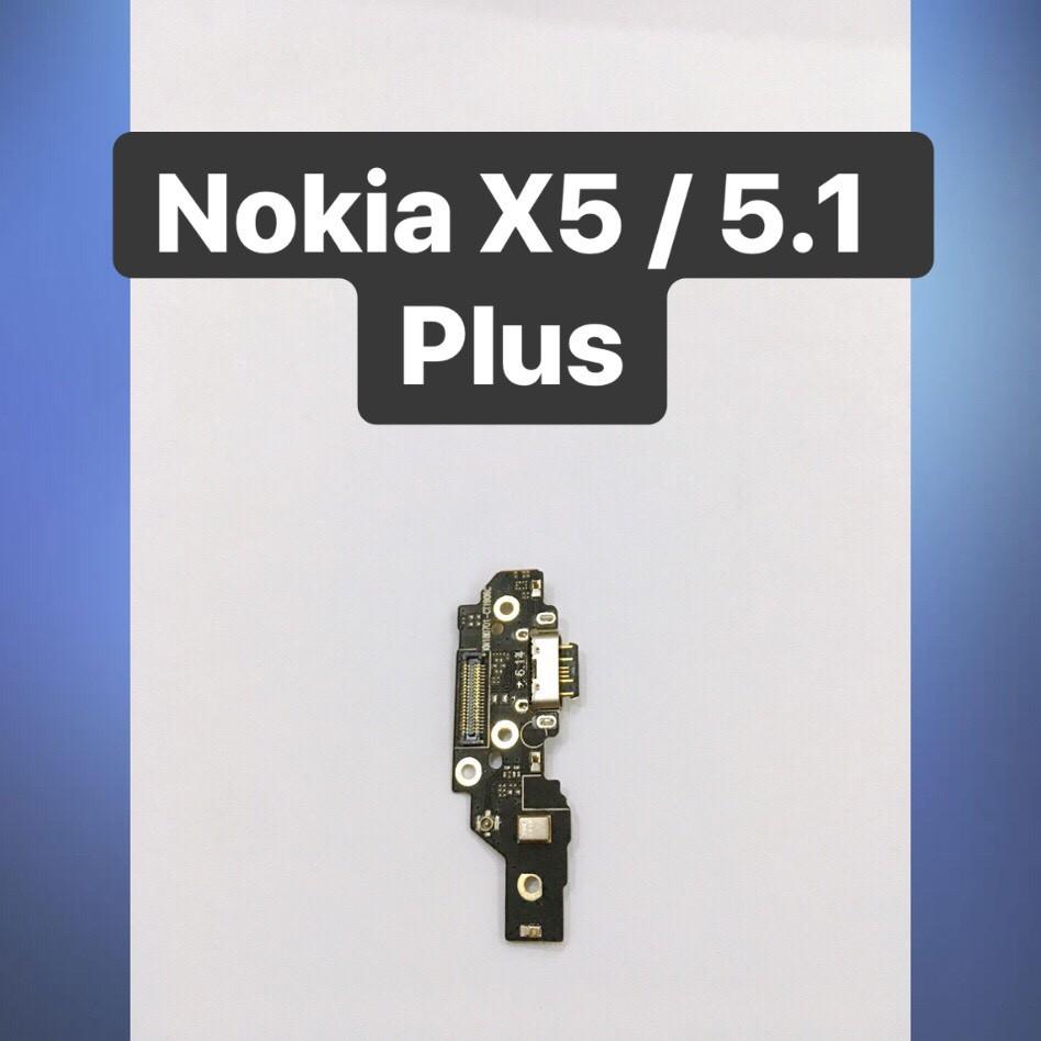 Cụm Chân Sạc Cho Nokia X5 / 5.1 Plus Charger Port USB Main Borad Mạch Sạc Linh Kiện Thay Thế