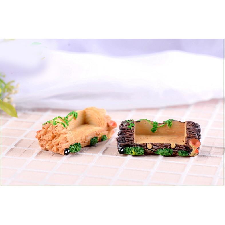 Mô hình ghế gỗ trang trí tiểu cảnh, terarrium quà tặng trang trí