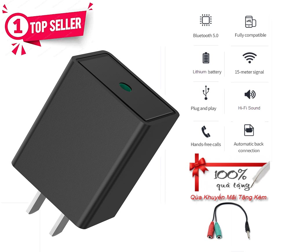 Hàng Chính Hãng - Bộ Thu Bluetooth D60-JA Bluetooth 5.0 Phạm Vi Kết Nối 15m Đa Dạng Kết Nối 3.5mm Chế Độ Chuyển Đổi Linh Hoat RX TX Đàm Thoại Rảnh Tay Âm Thanh Hi-Fi Hỗ Trợ Đa Định Dạng MP3 WMA AAC Pin Trâu 8 Tiếng Nhỏ Gọn Dễ Sử Dụng Đa Mục Đích - ROGTZ