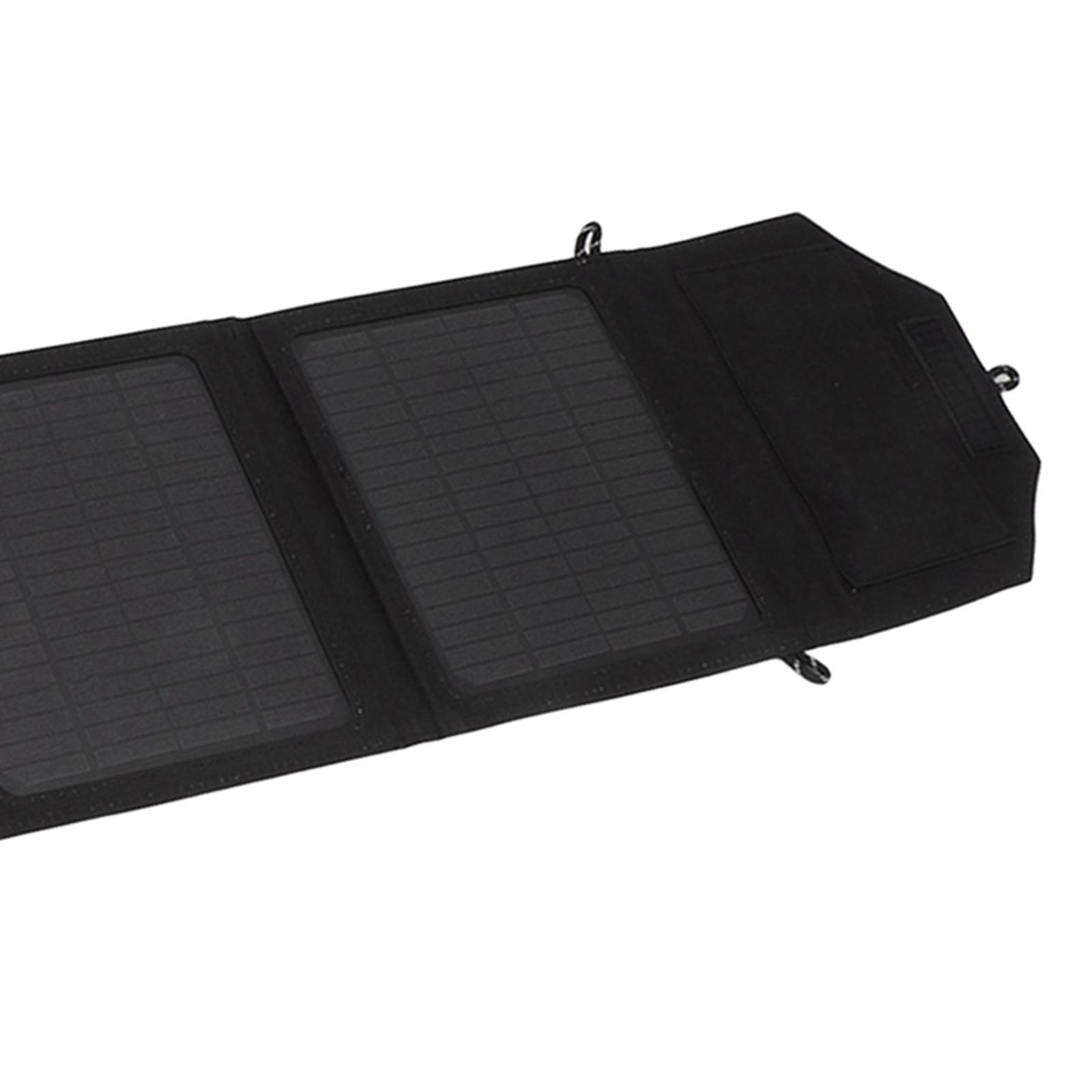Solar Panel Charging Two USB Output 40W 12V-5V Monocrystalline Portable with Cord Solar Panel  for Outdoor Hiking House Laptop Phone