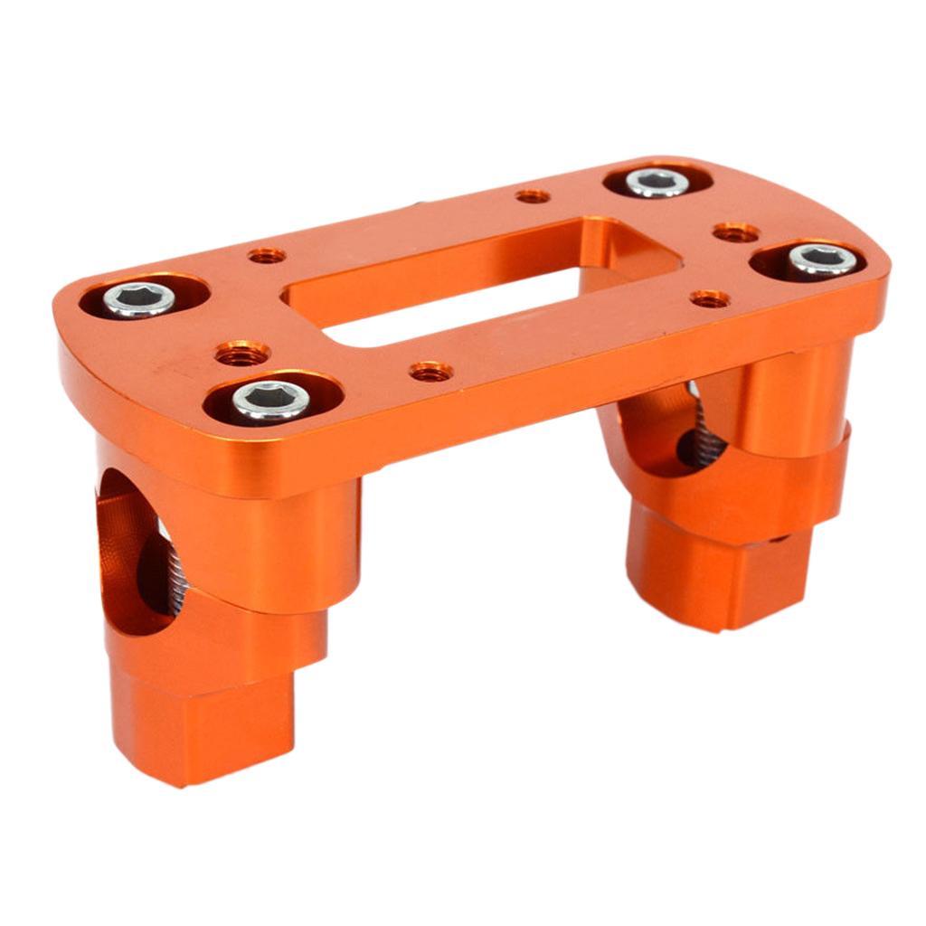Aluminum Motorcycle HandleBar Fat Bar Risers Mount Clamp For 125-530