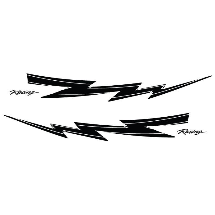 Bộ tem xe ô tô, decal dán xe, tem xe for tuner, decan dán sườn xe ô tô