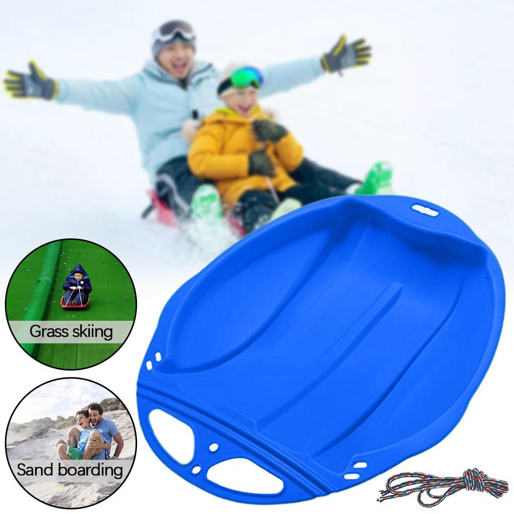 Snow Sled Sledge Skiing Toboggan Board Outdoor Luge Sports Game Kids