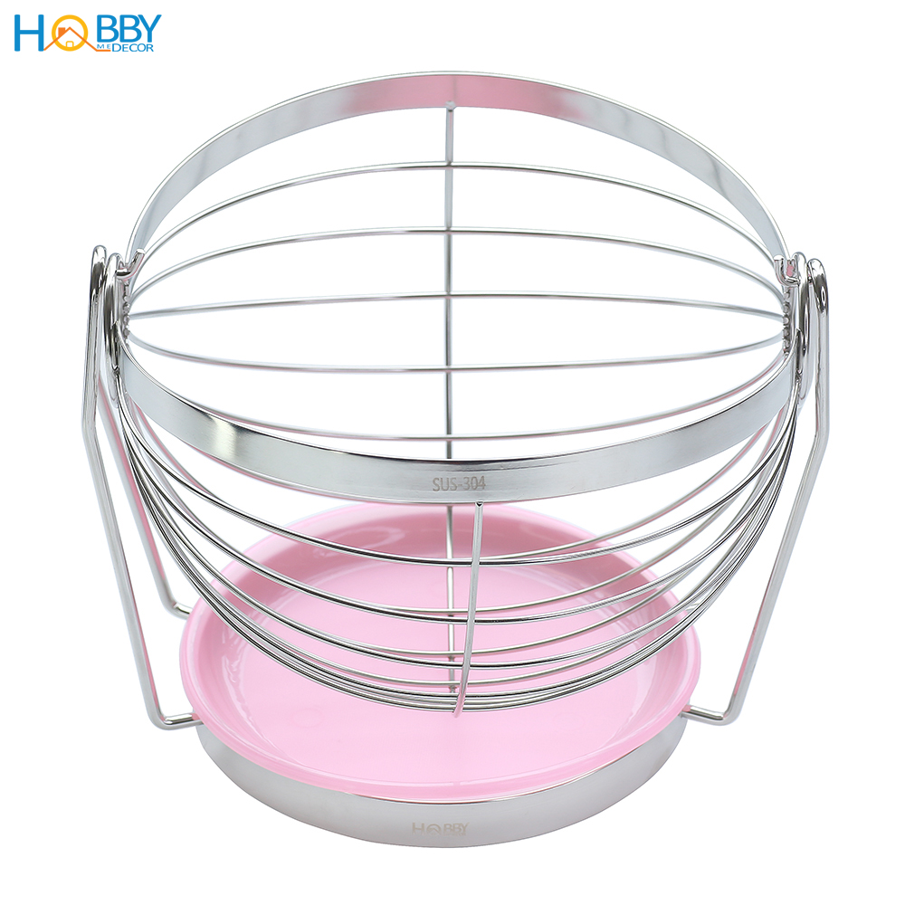 Rổ Đựng Trái Cây Decor Bàn Ăn Inox 304 Xoay Được Hobby Home Decor Rtc