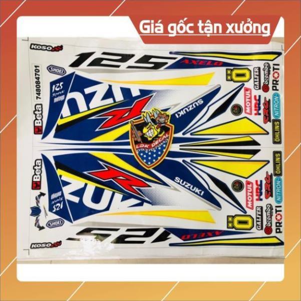 Tem rời axelo trắng xanh 2019