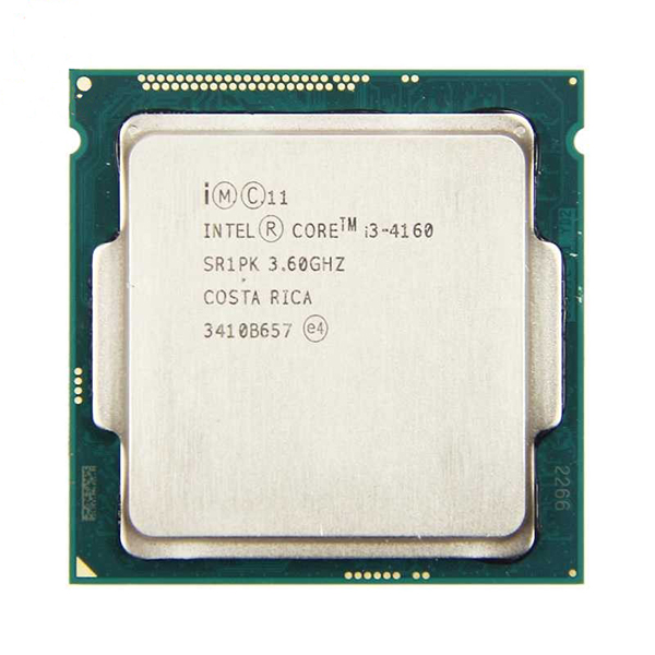 Bộ Vi Xử Lý CPU Intel Core I3-4160 (3.60GHz, 3M, 2 Cores 4 Threads, Socket LGA1150, Thế hệ 4) Tray chưa Fan - Hàng Chính Hãng