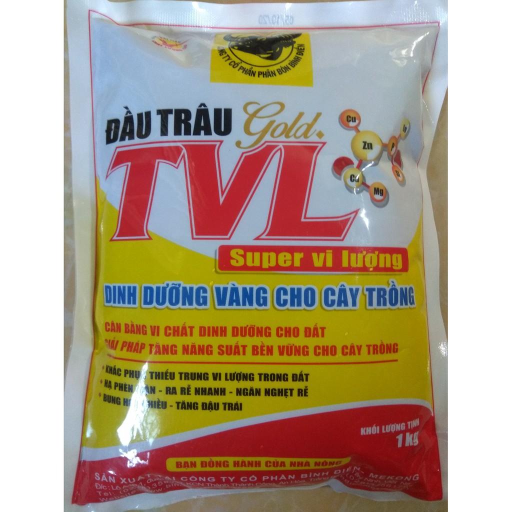 Phân bón đầu trâu Gold TVL NPK 7-7-4+TE - gói 1 kg