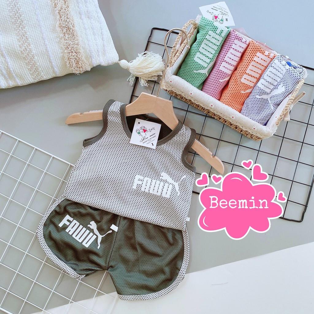 Bộ Ba Lỗ Lưới Chất Siêu Mát Cho Bé (Size 9-19kg )