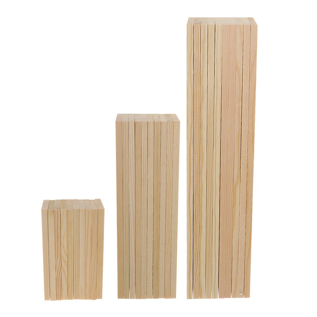 20x Smooth Unfinished Wood Slices Crafting Pieces for Modelling Material