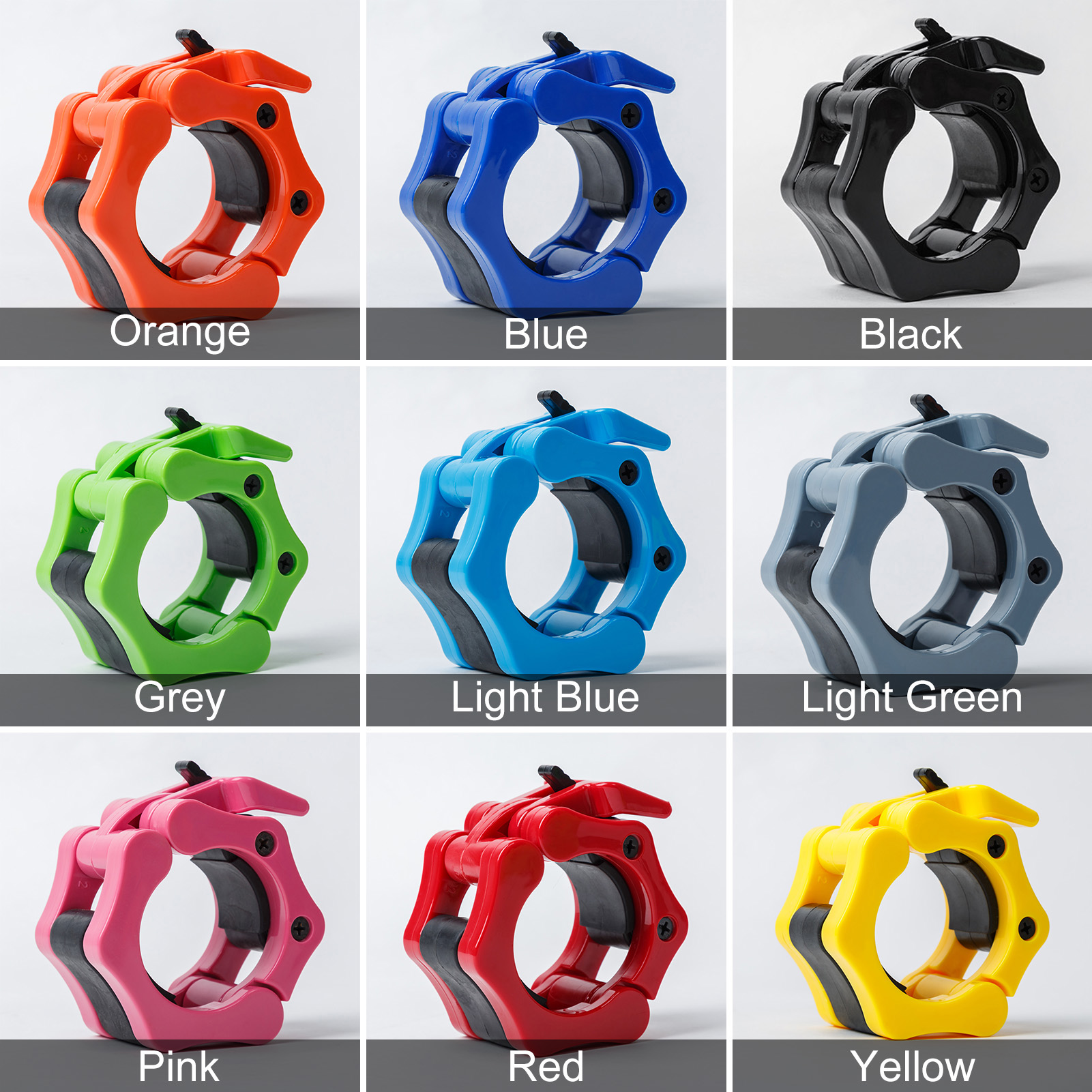 Cặp kẹp khóa thanh tạ 2 inch tháo lắp nhanh không trượt bằng nylon có độ bền cao