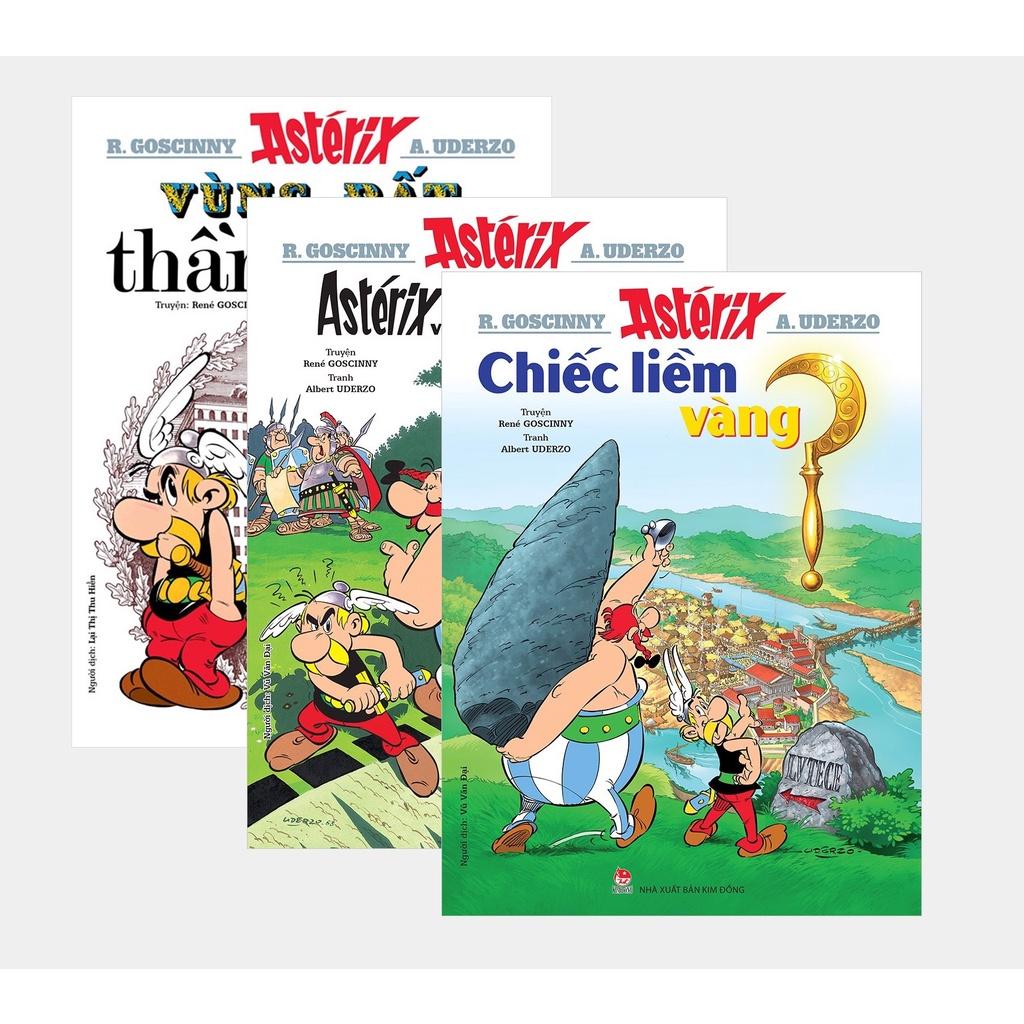 Truyện tranh Pháp – Những cuộc phiêu lưu của ASTÉRIX – Đấu sĩ ASTÉRIX - ASTÉRIX và người GOTH - Chuyến đi vòng quanh xứ GAULE của ASTÉRIX - Chiếc liềm vàng - Vùng đất thần thánh - Làm lính La Mã