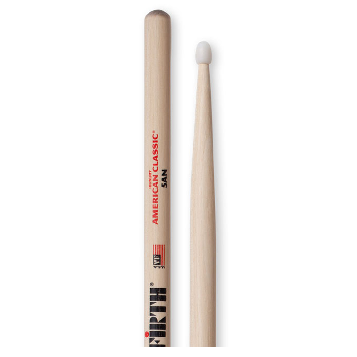 Dùi Trống Vic Firth Đầu Nhựa 5AN - American Classic Hickory Drumsticks - Kèm Móng Gảy DreamMaker