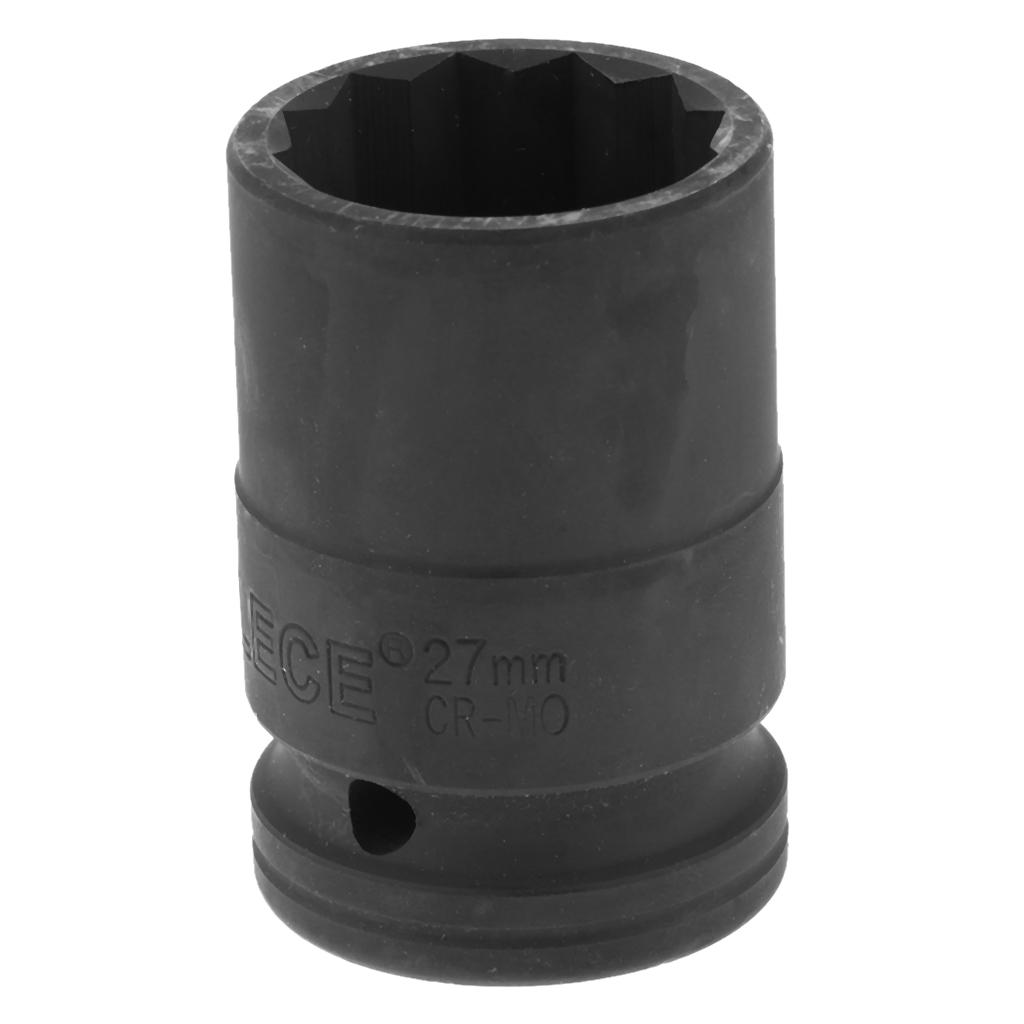 3/4" Square Drive 12 Point Deep Impact Socket 27mm