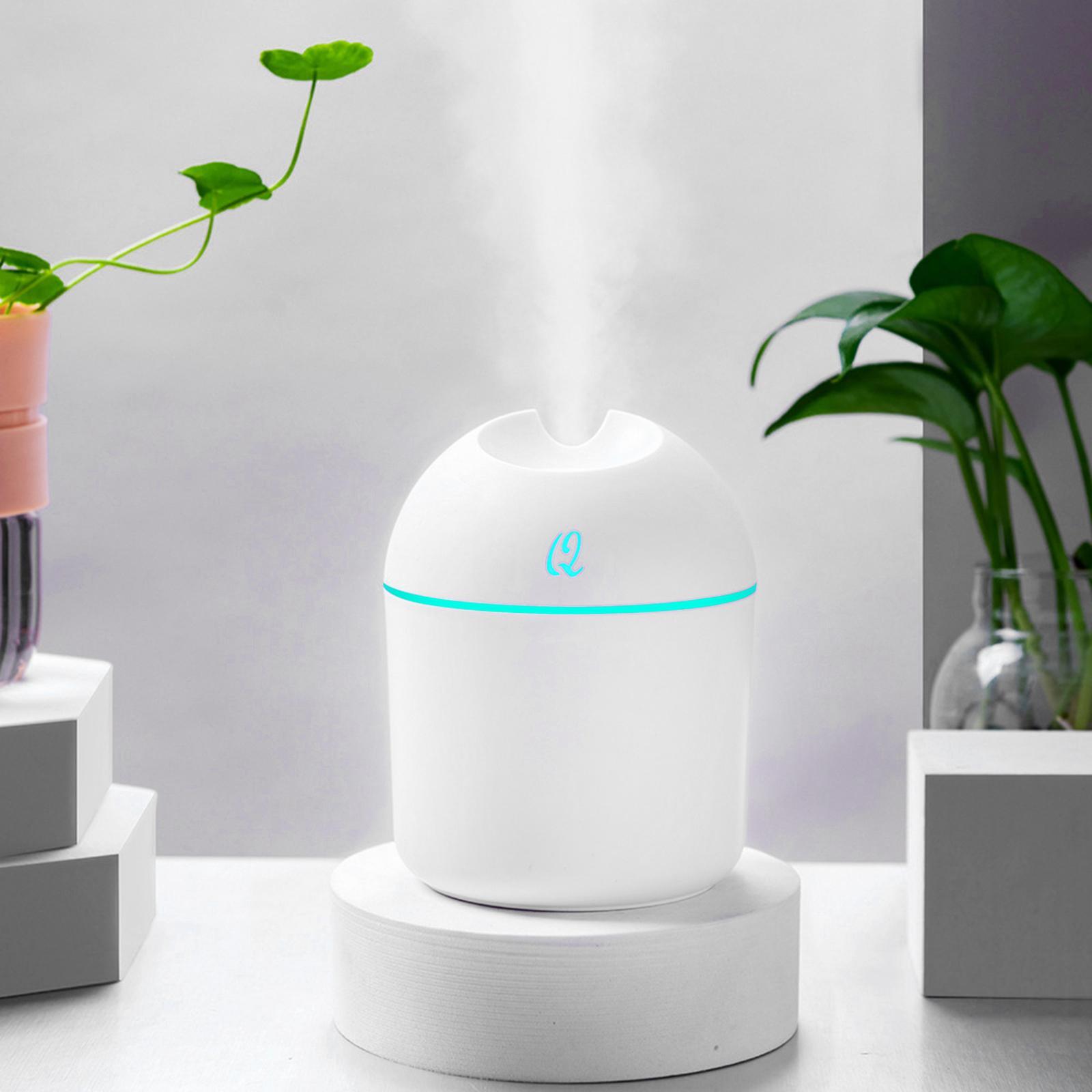 220ml Portable Mist Humidifier with USB Cable Auto Shut Off for Room Desk Office