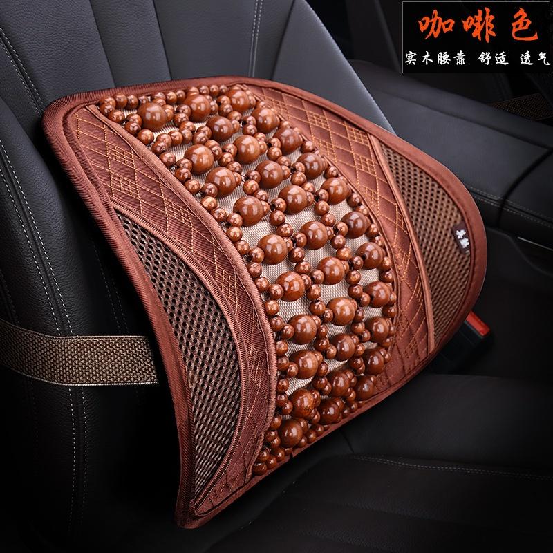 Đệm hạt gỗ hỗ trợ mát xa lưng cho xe hơi