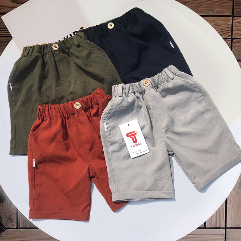 Quần short đũi cho bé trai Tanosa Kids size 1-5 tuổi Phong cách Hàn QuốC; Quần short đũi cho bé trai siêu mềm mịn - 2021- 10-25kg