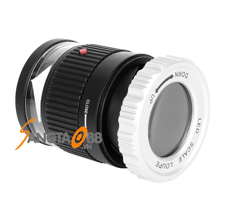 Kính lúp cầm tay có thước đo Kiểm tra sợi vải, tem, trang sức cao cấp 9006B-