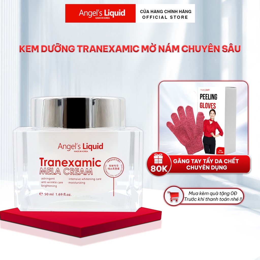 Kem Dưỡng Tranexamic Acid Mờ Nám Chuyên Sâu Angel's Liquid Mela Cream