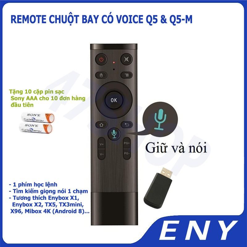 Remote Voice Q5 - Q5M Điều khiển tìm kiếm bằng giọng nói cho TX5 mini, TX3 mini, Mibox, Mecool