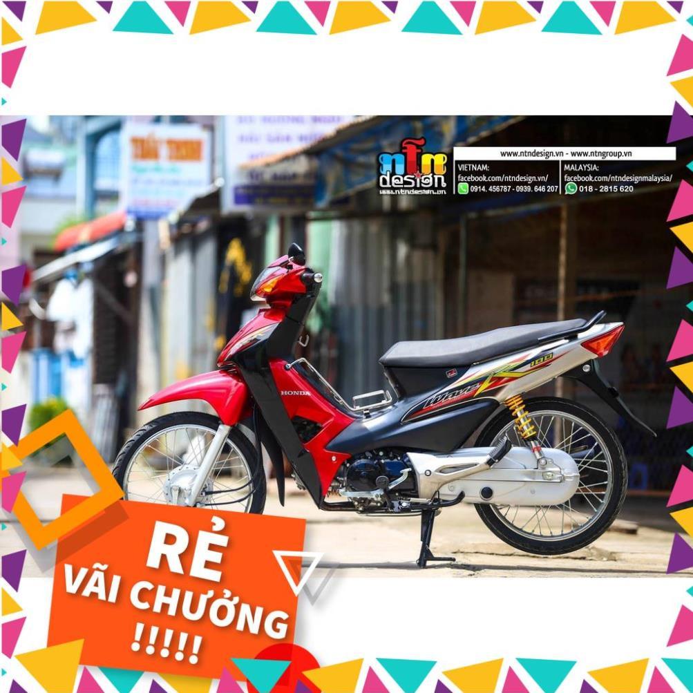 Tem Rời Wave A 100 Mẫu Chữ R Đỏ Bạc