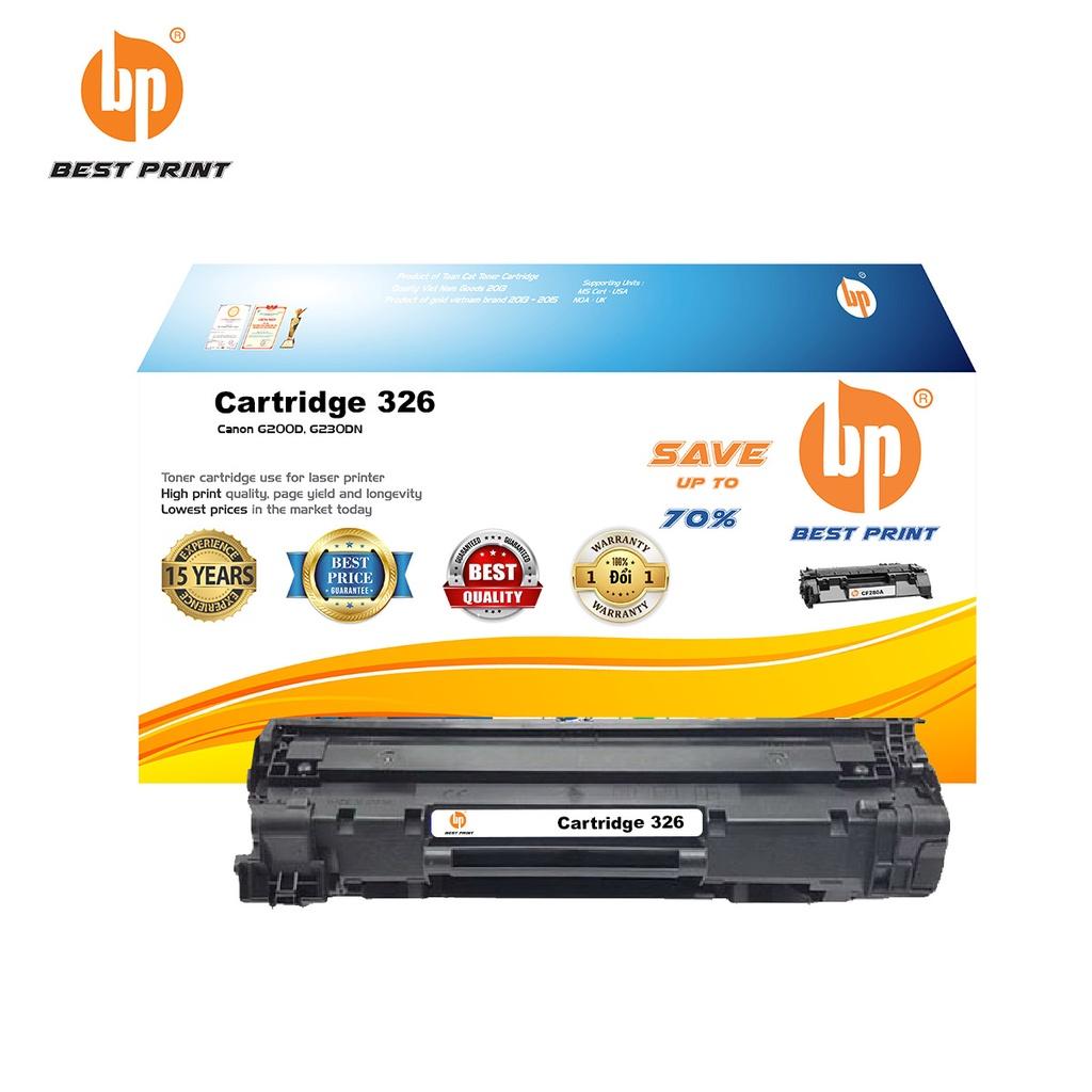 Hộp mực in BEST PRINT Cartridge 326 dùng cho máy in Canon 6200D, 6230DN - HÀNG CHÍNH HÃNG