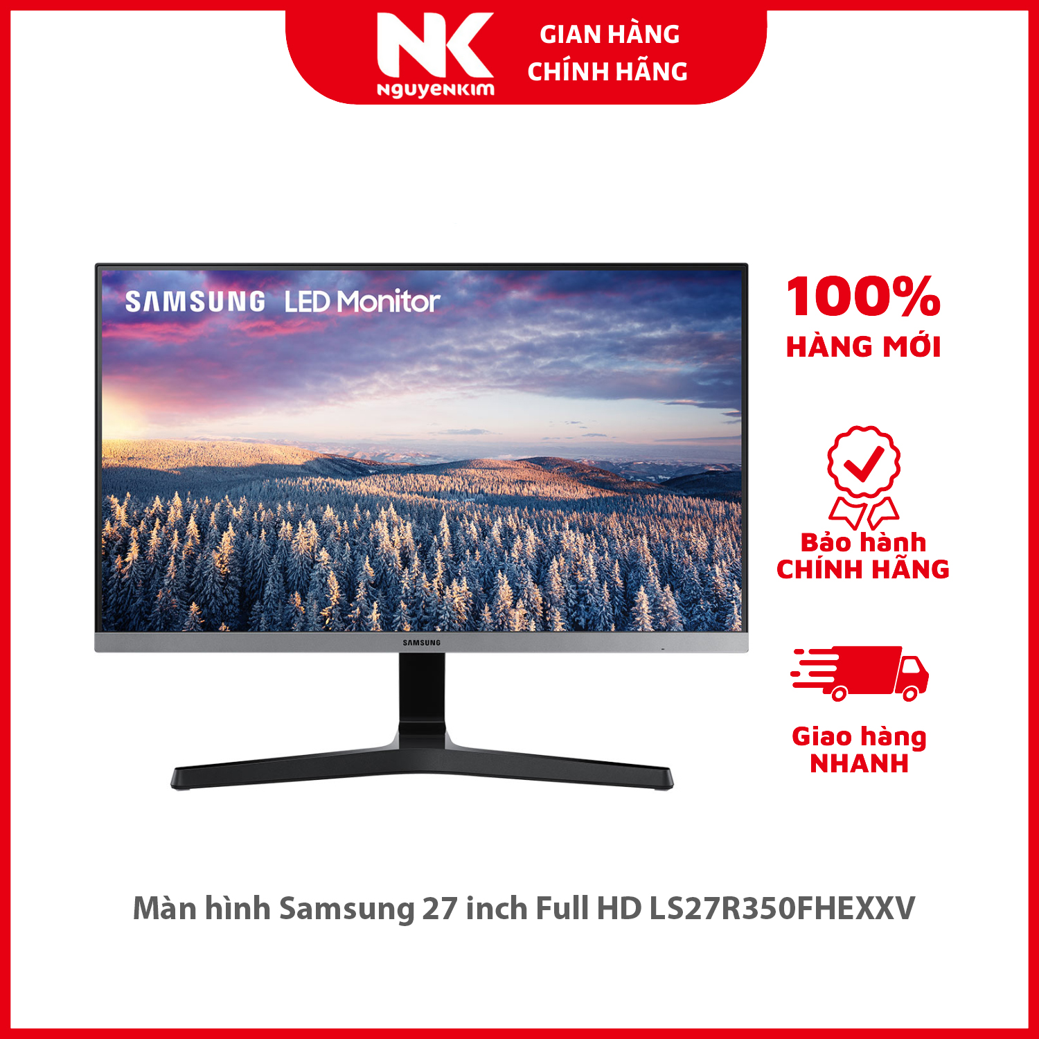 Màn hình Samsung 27 inch Full HD LS27R350FHEXXV - Hàng chính hãng