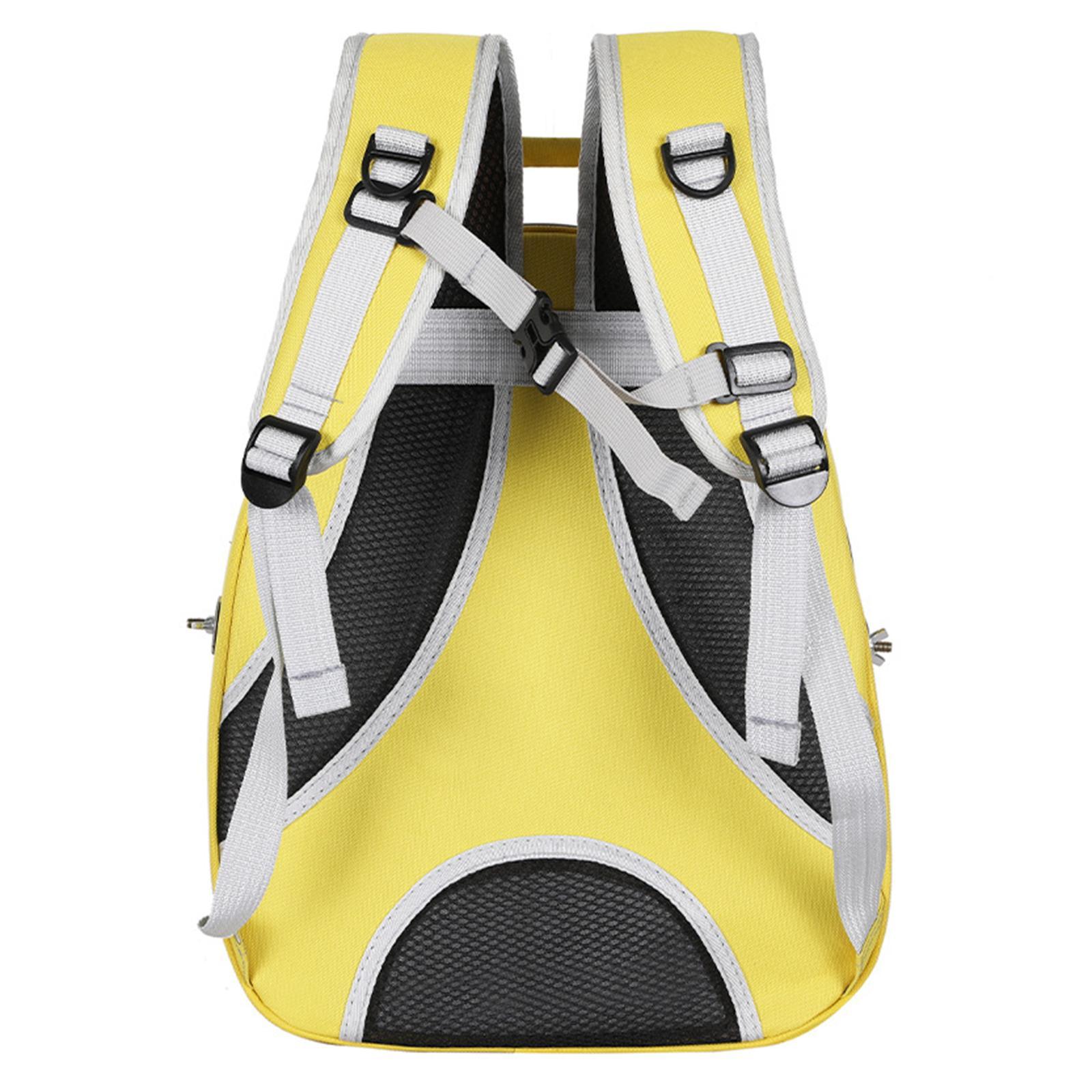 Bird Carrier Cage Shoulder Bag Pet Parrot Backpack Yellow
