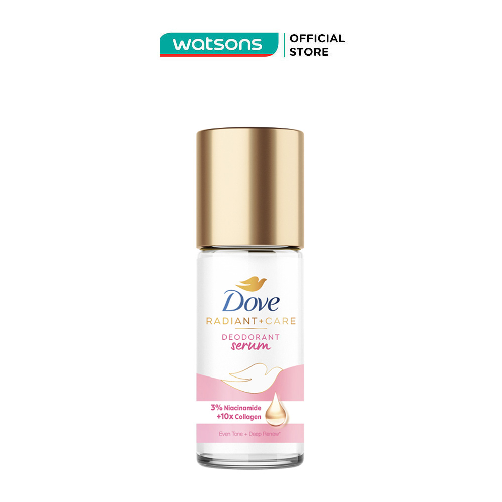 Lăn Khử Mùi Dove Radiant + Care Deodorant Serum 3% Niacinamide + 10X Collagen 45ml