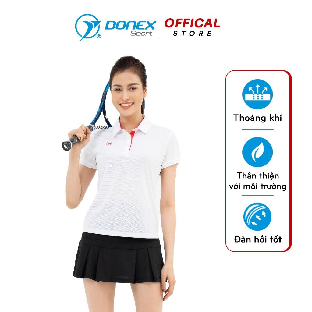 Áo Thể Thao Nữ Tennis Tay Ngắn DONEXPRO Màu Sắc Nổi Bật, Kiểu Dáng Trẻ Trung AC-3686