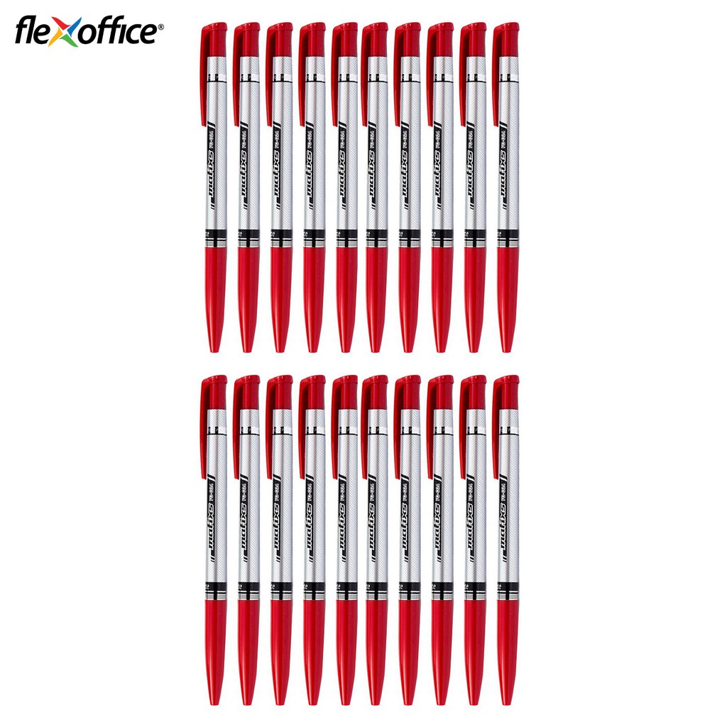 Hộp 20 cây bút bi Flexoffice FO-024 ngòi 0.7mm