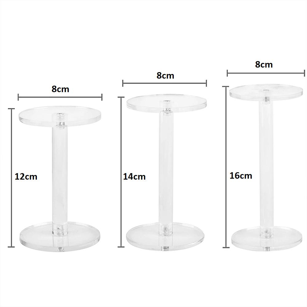 Giá đỡ mica, kệ mica trưng bày sản phẩm đồng hồ, vòng tay, nhiều kích thước - Vàng