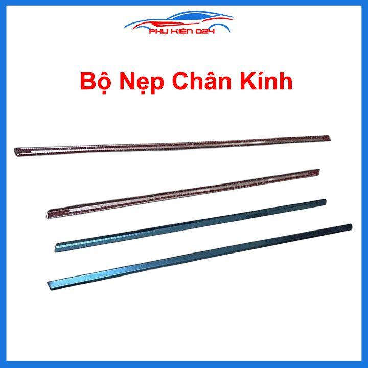 Bộ nẹp viền chân kính cong kính Kia Sorento 2010-2020 Inox sáng bóng chuẩn form xe