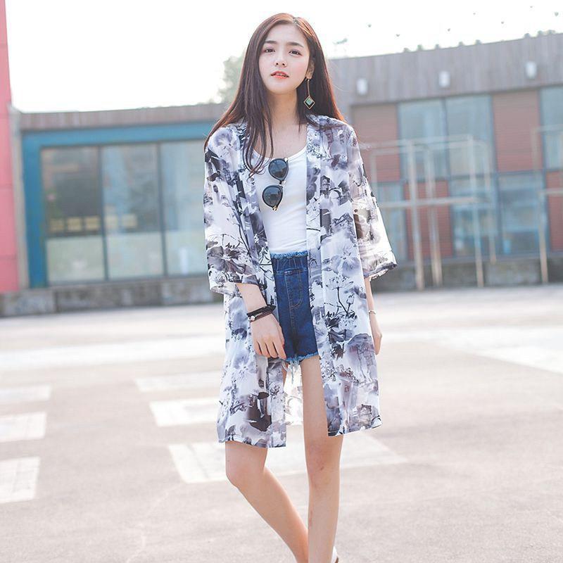 Áo khoác cardigan chiffon nữ chống nắng