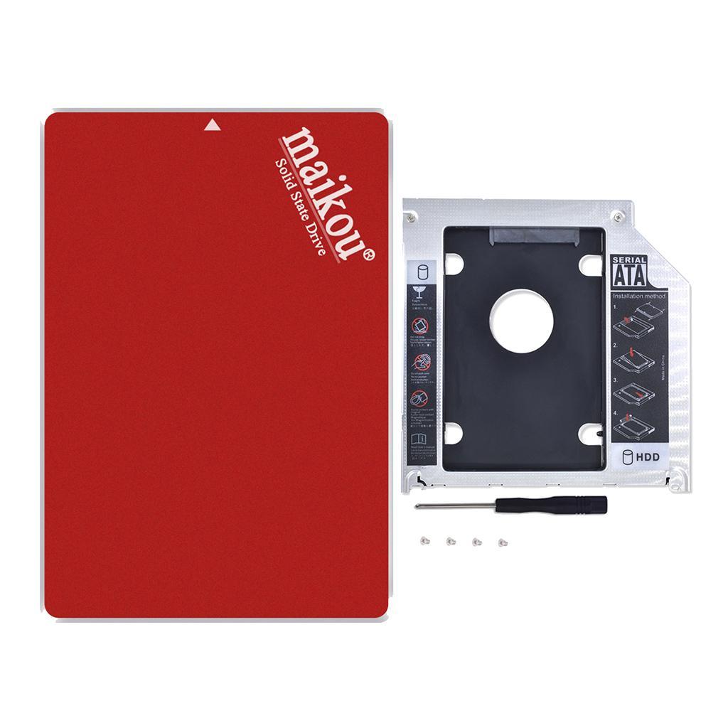 2.5'' 60G SSD Internal Solid State Drive+9.5mm Optical Bay Caddy