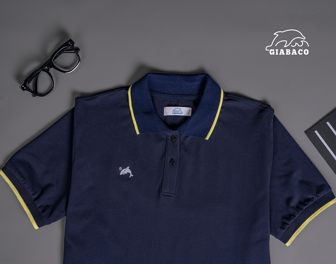 GIABACO-POLO NAM NỮ XANH NAVI-POC0221 SANG TRỌNG -LỊCH LÃM