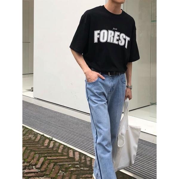 áo thun nam nữ - áo phông tay lỡ forrest chất vải cotton form unisex thời trang hot