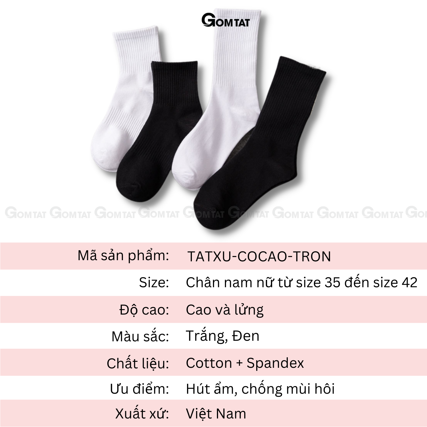 Tất trơn lót xù nam nữ cổ cao cổ lửng, vớ nam nữ thiết kế giữ ấm mùa đông chất liệu cotton êm chân - TATXU-COCAO-TRON