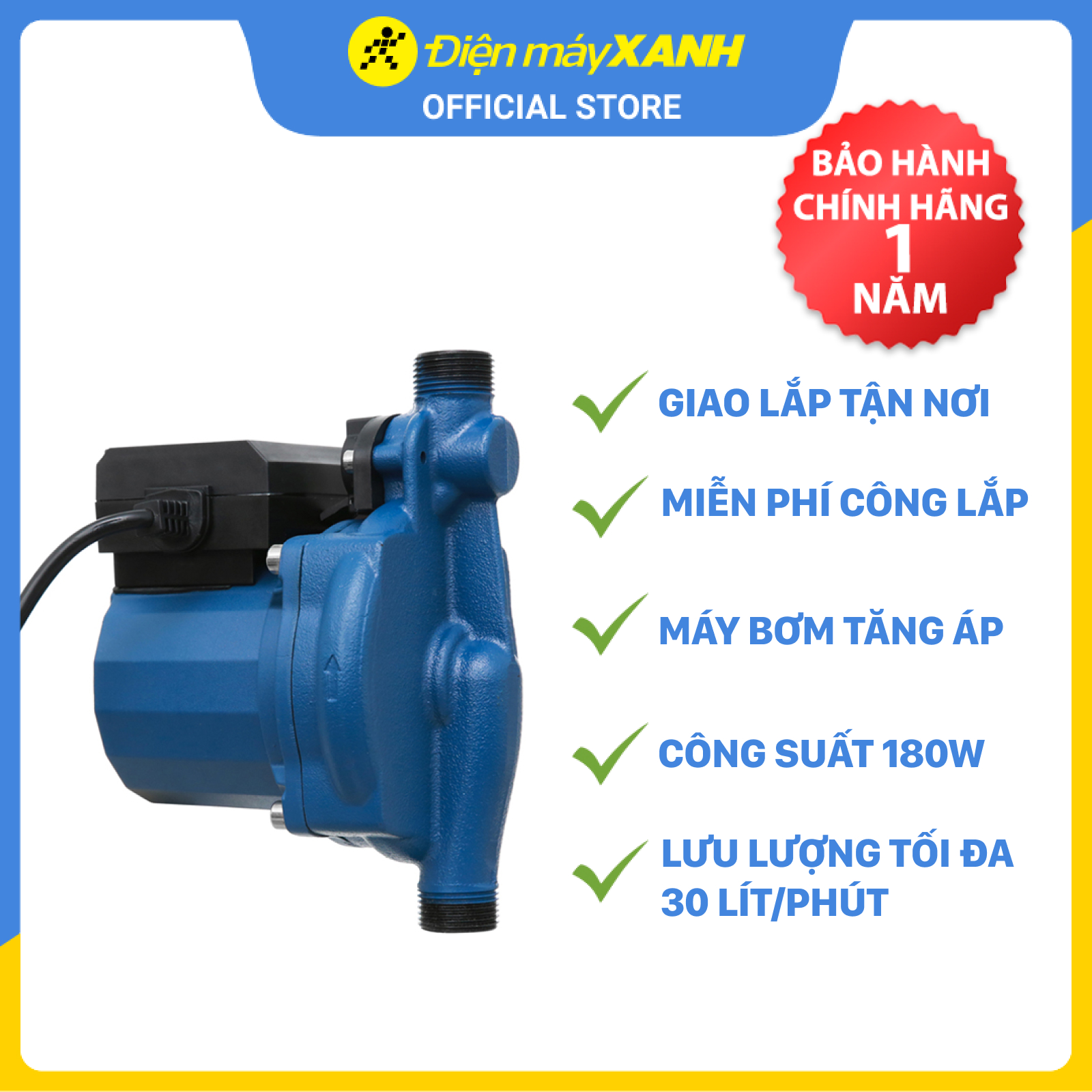 Máy Bơm Nước Tuần Hoàn 180W Kangaroo KG180ZP