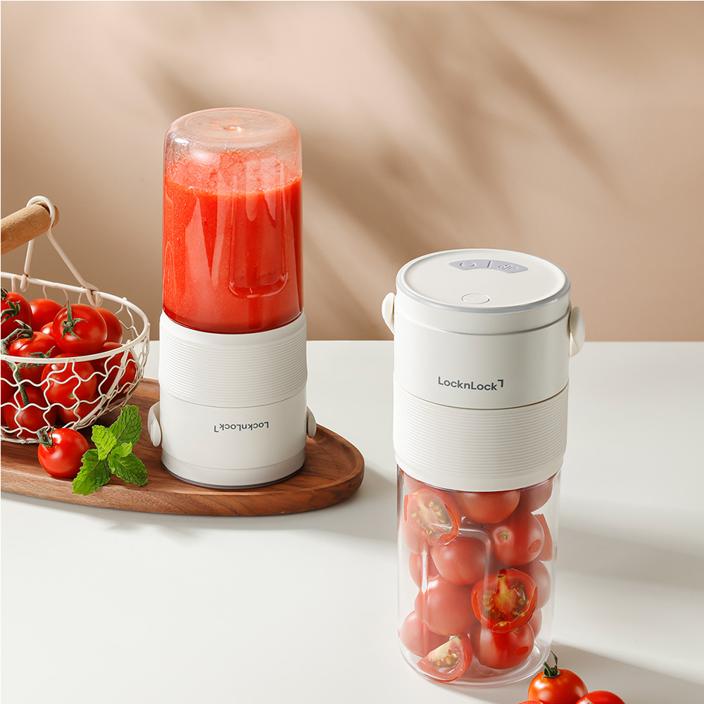 Máy Xay Sinh Tố Cầm Tay LocknLock Vacuum Portable Blender EJJ346IVY 475ml, Hàng Chính Hãng, Chức Năng Hút Chân Không - JoyMall