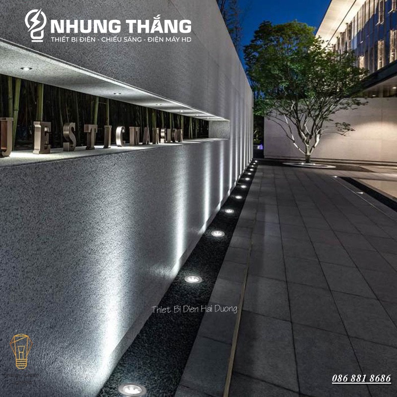 Đèn LED Âm Đất AD-763 - Công Suất 6w,9w -Chống NướcIP67 - Có Video
