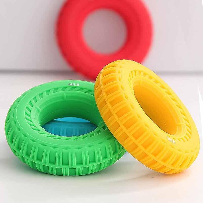 Silica Gel Hand Grip Gripping Ring Portable Muscle Power Training Hand Finger Exerciser Rehabilitation Practise Finger Device