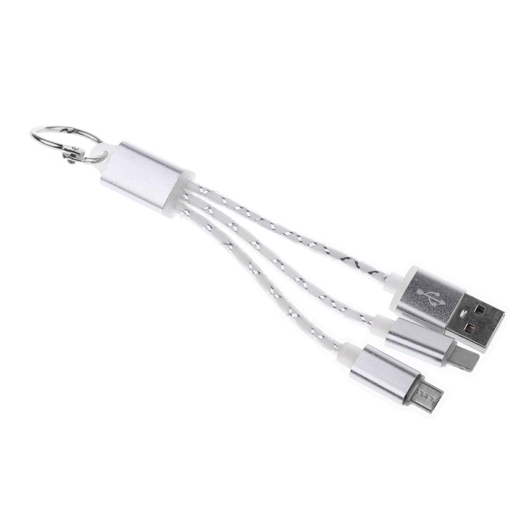 2 in 1 USB Charger Cable Key Chain Cable for Android