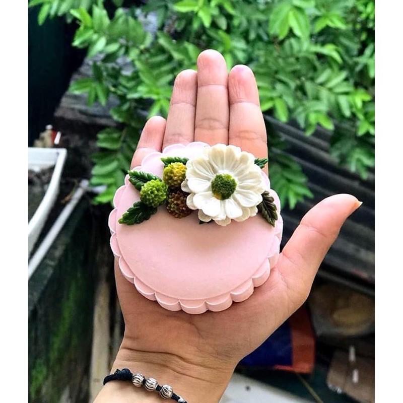 Khuôn silicon hoa đồng tiền size 9cm