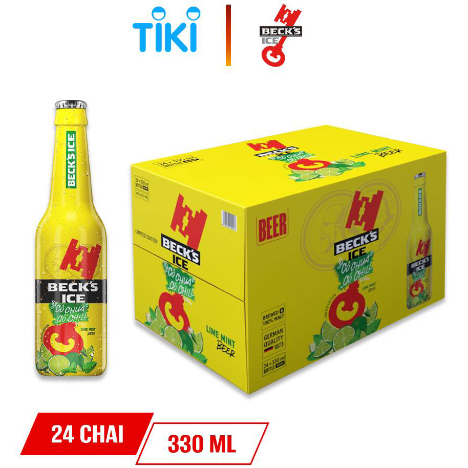 Thùng 24 Chai Bia Beck’s Ice Phiên Bản Giới Hạn (330ml / Chai)