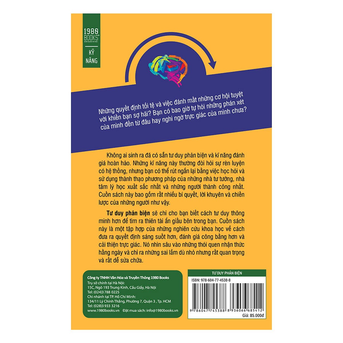 Cuốn sách giúp nâng cao năng lực tư duy của bạn: Tư Duy Phản Biện ( Tặng Boookmark Tuyệt Đẹp )