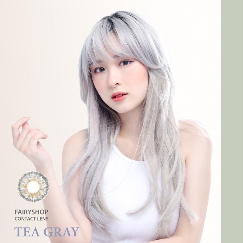 Áp tròng TEA gray 14.0mm - Kính Áp Tròng FAIRY SHOP CONTACT LENS độ 0 đến 6